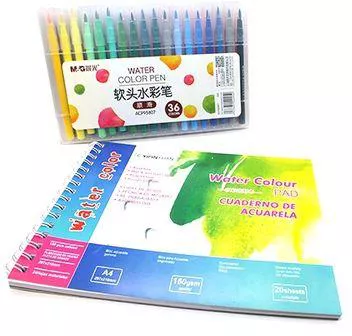 sketch book 5009 , with water color