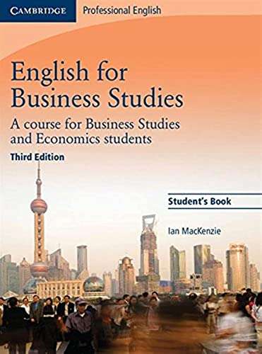 Student's Book - English for Business Studies - Upper Intermediate - Advanced