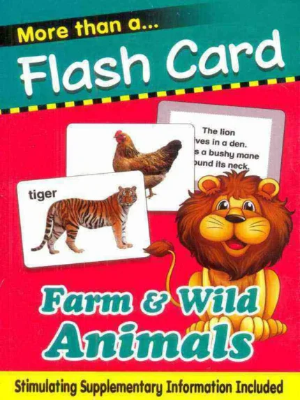 MORE THAN A FLASH CARD : Farm & Wild Animals