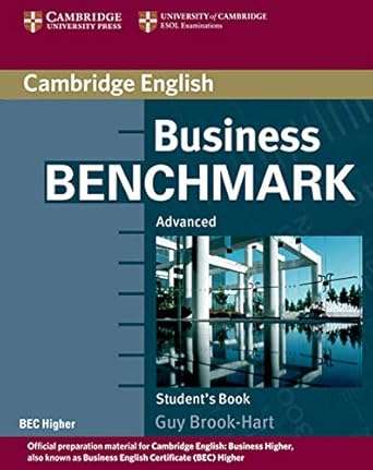 Student's book BEC Higher ed - Business Benchmark
