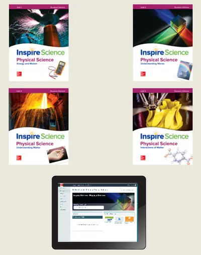 Inspire Science (2020 Edition) Physical Science Complete Student Bundle, 1 year subscription